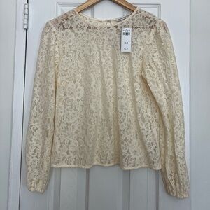 Abercrombie & Fitch Long Sleeve Lace Top